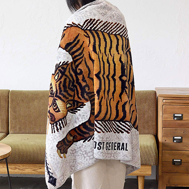 ポストジェネラル　フランネル　フリースブランケット　（タイガー）　90cm×150cm ■ アメリカン雑貨 アメリカ雑貨 |  | 06