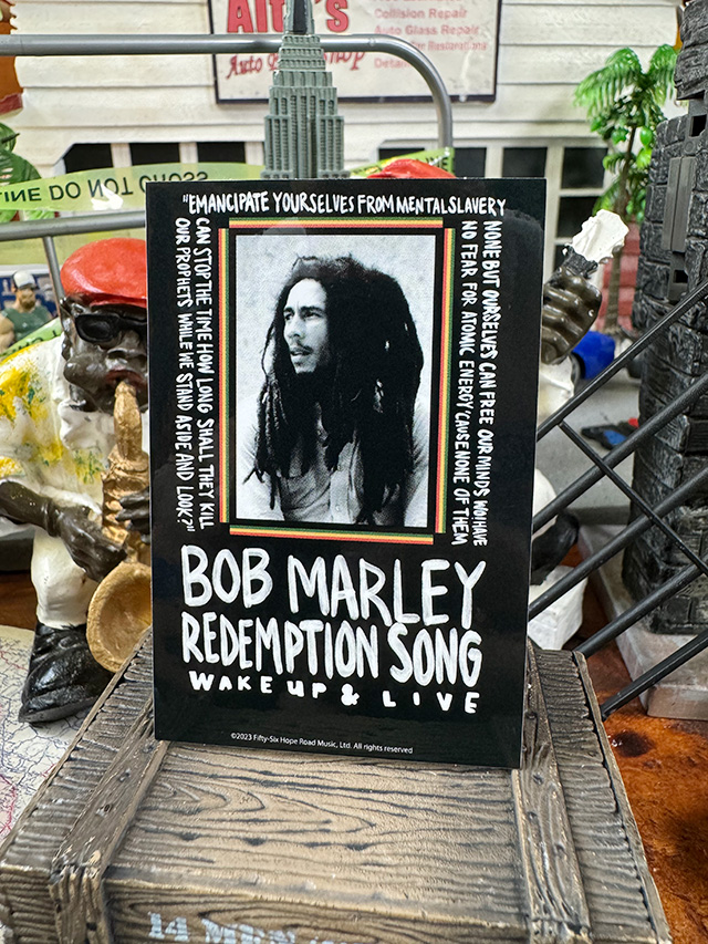 ボブ・マーリー　オフィシャル　ステッカー　（Redemption Song）　ボブマーリー ■ アメリカ雑貨 アメリカン雑貨 | 