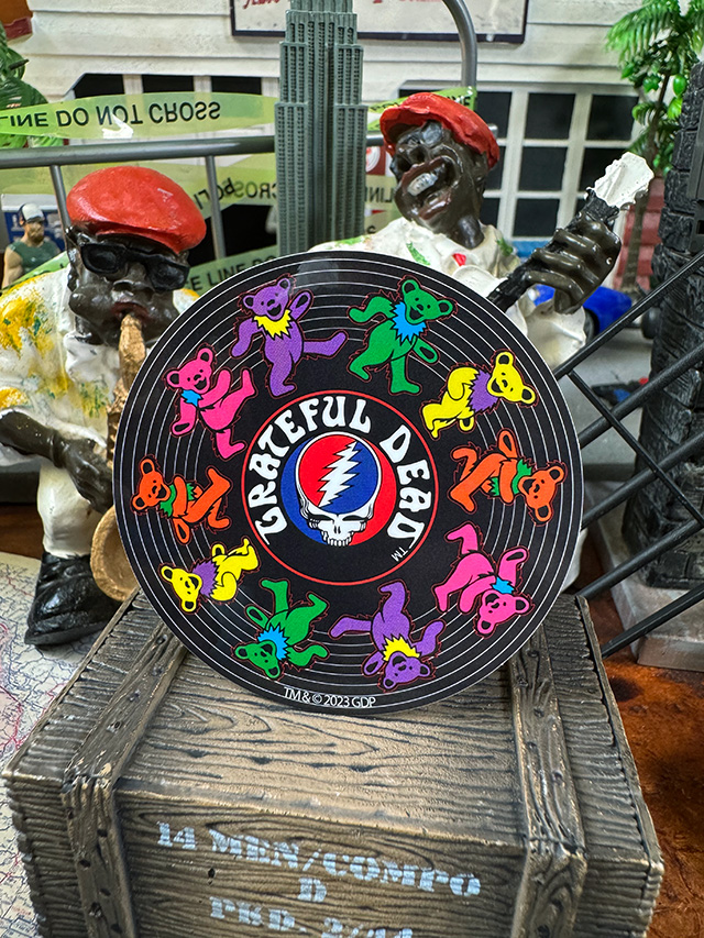 グレイトフルデッド　オフィシャル　ステッカー　（ダンシングベア/レコード） ■ アメリカン雑貨 アメリカ雑貨 | 