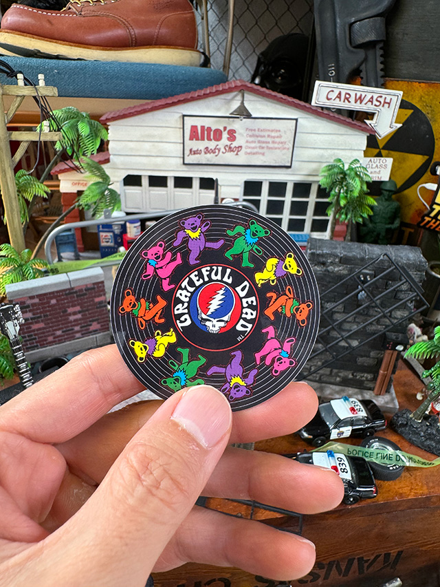 グレイトフルデッド　オフィシャル　ステッカー　（ダンシングベア/レコード） ■ アメリカン雑貨 アメリカ雑貨 |  | 02