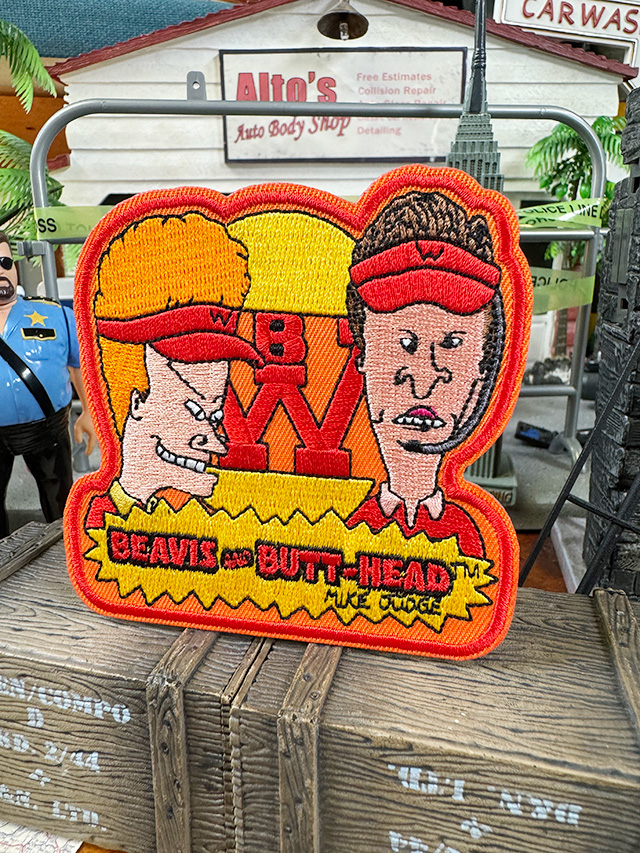 ビーバス＆バットヘッド　オフィシャル　ヴィンテージ　ワッペン　（バーガーショップ） MTV ■ アメリカン雑貨 アメリカ雑貨 | 