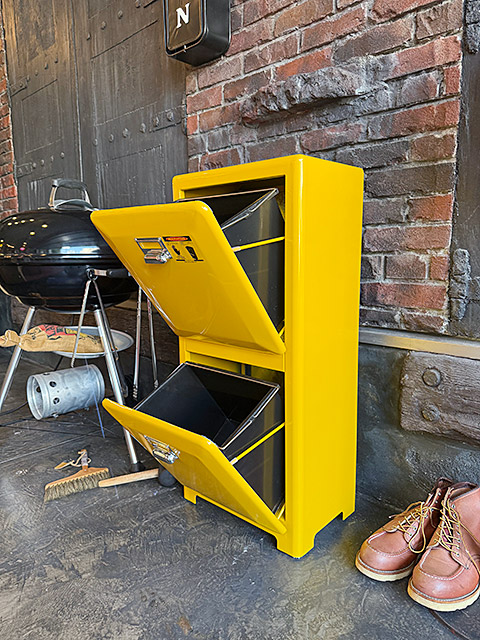 ダルトン　トラッシュカン　ダブルデッカー　（イエロー）　ゴミ箱 ■ アメリカン雑貨 アメリカ雑貨 | DULTON | 04