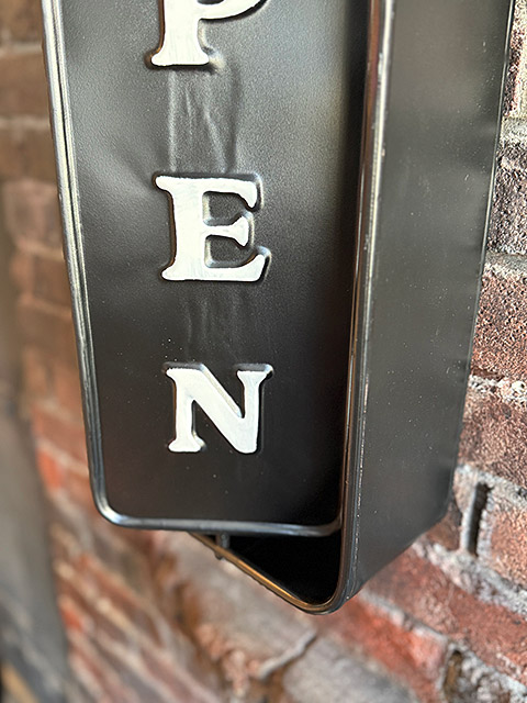 DULTON ダルトン ウォールマウント スピナーサイン （ブラック