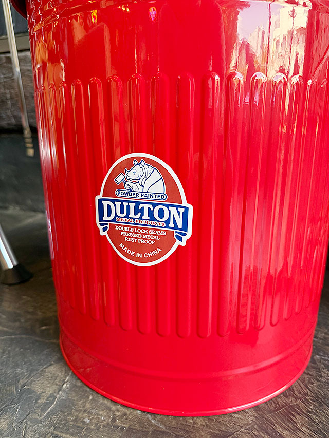 DULTON ゴミ箱 TRASH CAN DOUBLE DECKER レッド DULTON TRASH CAN DOUBLE DECKER ダストボックス