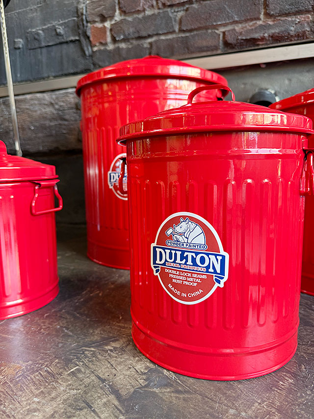 廃盤品 DULTON COLLECTION BOX 赤 RED 大小セット売り DULTON（ダルトン） ガーベッジカン 24L+12L+6L+3.5L （レッド/4サイズ