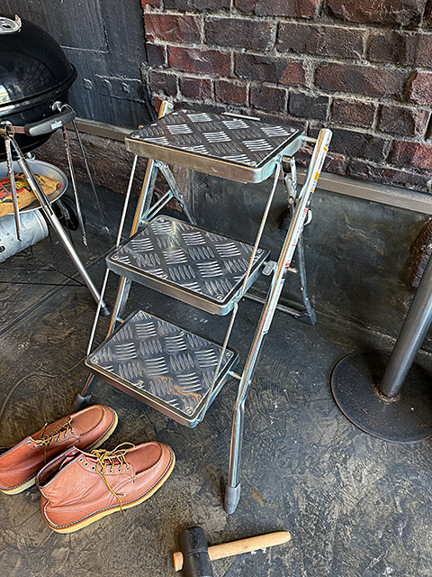 ダルトン　フォールディング3ステップスラダー　（ガルバナイズド） ■ アメリカン雑貨 アメリカ雑貨 | DULTON