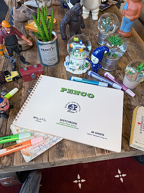 PENCO　ペンコ　スケッチブック　B5サイズ　厚口　40シート　画用紙　厚紙　HS画王　水彩画　パステル　クレヨン　HIGHTIDE　ハイタイド | 