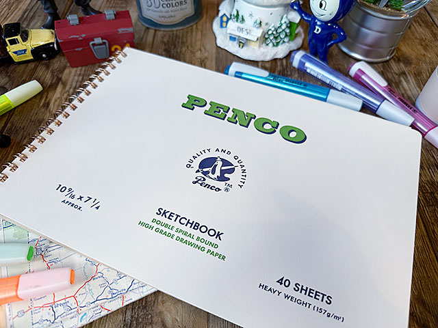 PENCO　ペンコ　スケッチブック　B5サイズ　厚口　40シート　画用紙　厚紙　HS画王　水彩画　パステル　クレヨン　HIGHTIDE　ハイタイド |  | 01