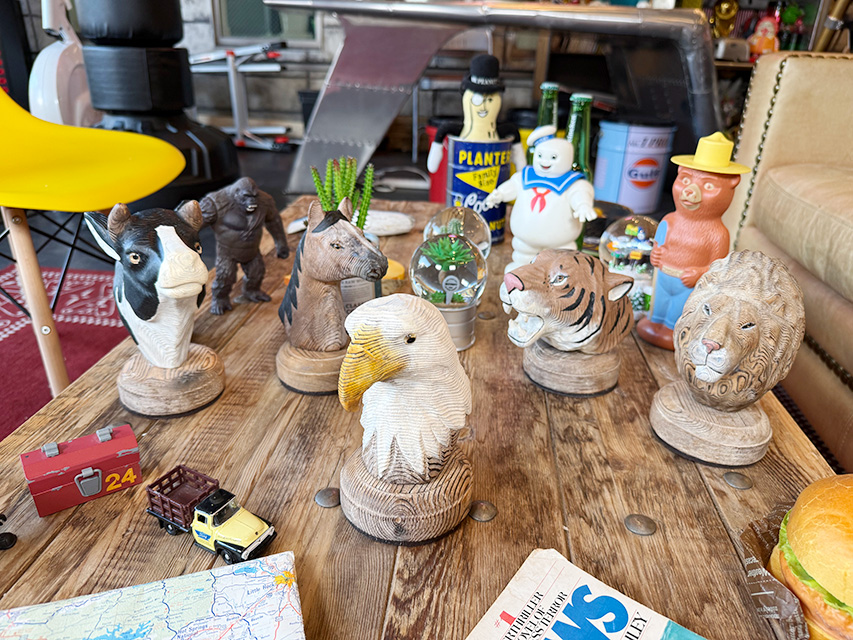 ダルトン　ウッデン　アニマルヘッド　（5体セット） ■ アメリカン雑貨 アメリカ雑貨 | DULTON | 06