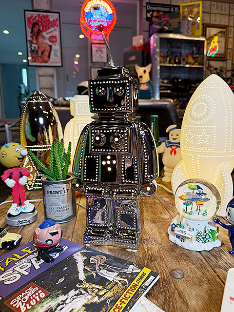 ダルトン　ポーセリン　ロボットライト　（クローム）　LED球対応　※電球は別売です ■ アメリカン雑貨 アメリカ雑貨 | DULTON