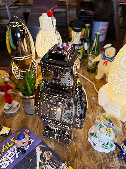 ダルトン　ポーセリン　ロボットライト　（クローム）　LED球対応　※電球は別売です ■ アメリカン雑貨 アメリカ雑貨 | DULTON | 01
