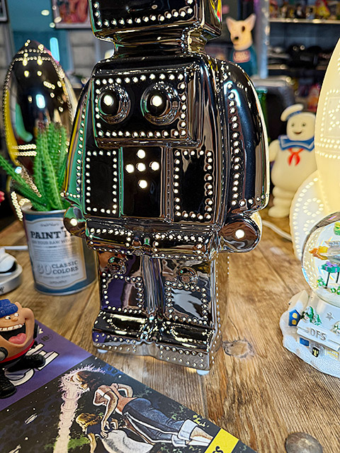 ダルトン　ポーセリン　ロボットライト　（クローム）　LED球対応　※電球は別売です ■ アメリカン雑貨 アメリカ雑貨 | DULTON | 03