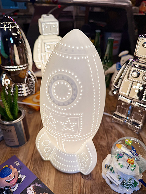 ダルトン　ポーセリン　ロケットライト　（マットホワイト）　LED球対応　※電球は別売です ■ アメリカン雑貨 アメリカ雑貨 | DULTON | 01