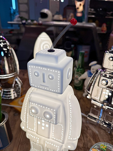 ダルトン　ポーセリン　ロボットライト　（マットホワイト）　LED球対応　※電球は別売です ■ アメリカン雑貨 アメリカ雑貨 爆買 | DULTON | 01