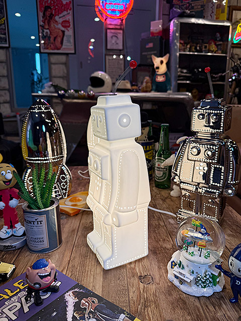 ダルトン　ポーセリン　ロボットライト　（マットホワイト）　LED球対応　※電球は別売です ■ アメリカン雑貨 アメリカ雑貨 爆買 | DULTON | 04