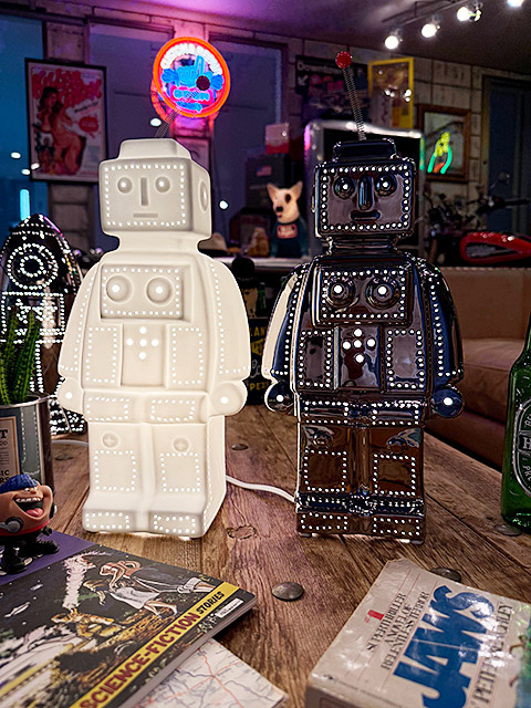 ダルトン　ポーセリン　ロボットライト　（クローム）　LED球対応　※電球は別売です ■ アメリカン雑貨 アメリカ雑貨 | DULTON | 06