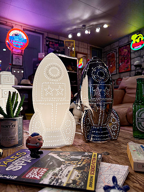 ダルトン　ポーセリン　ロケットライト　（クローム）　LED球対応　※電球は別売です ■ アメリカン雑貨 アメリカ雑貨 爆買 | DULTON | 09