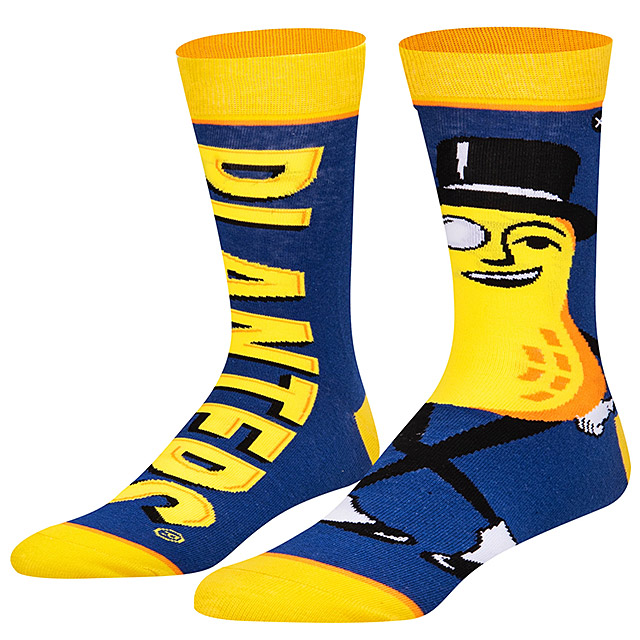 ODD SOX　ミスターピーナッツ　ソックス　（PLANTERS SPLIT）　靴下　26〜30cm　オッドソックス ■ アメリカン雑貨 アメリカ雑貨 | 