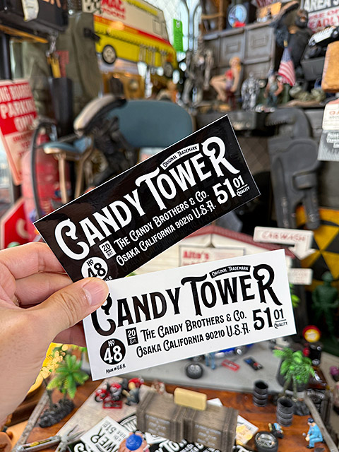 キャンディタワー　オフィシャル　ステッカー　Lサイズ　14.5cm　（2枚セット） ■ アメリカン雑貨 アメリカ雑貨 爆買 |  | 02