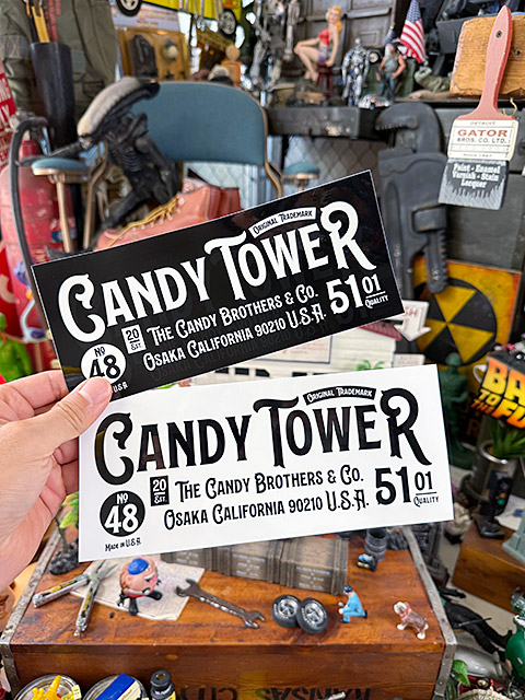 キャンディタワー　オフィシャル　ステッカー　XLサイズ　22cm　（2枚セット） ■ アメリカン雑貨 アメリカ雑貨 |  | 03