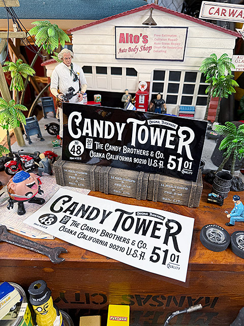 キャンディタワー　オフィシャル　ステッカー　XLサイズ　22cm　（2枚セット） ■ アメリカン雑貨 アメリカ雑貨 |  | 01