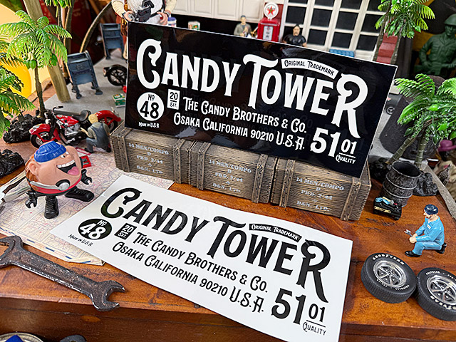 キャンディタワー　オフィシャル　ステッカー　XLサイズ　22cm　（2枚セット） ■ アメリカン雑貨 アメリカ雑貨 |  | 02