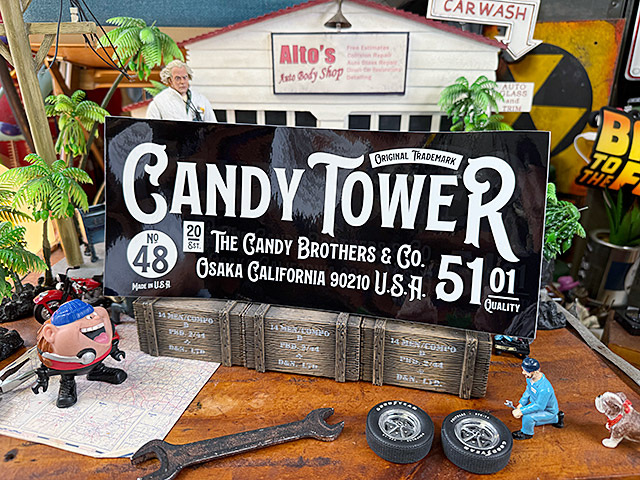 キャンディタワー　オフィシャル　ステッカー　XXLサイズ　28cm　（ブラック） ■ アメリカン雑貨 アメリカ雑貨 |  | 01