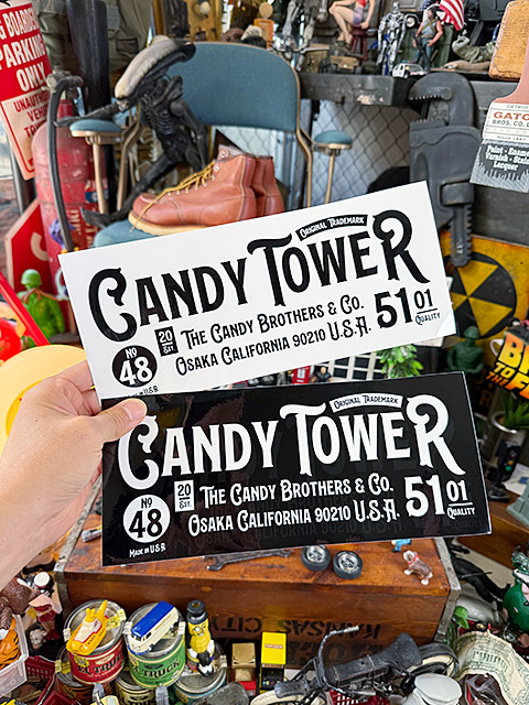キャンディタワー　オフィシャル　ステッカー　XXLサイズ　28cm　（2枚セット） ■ アメリカン雑貨 アメリカ雑貨 |  | 02