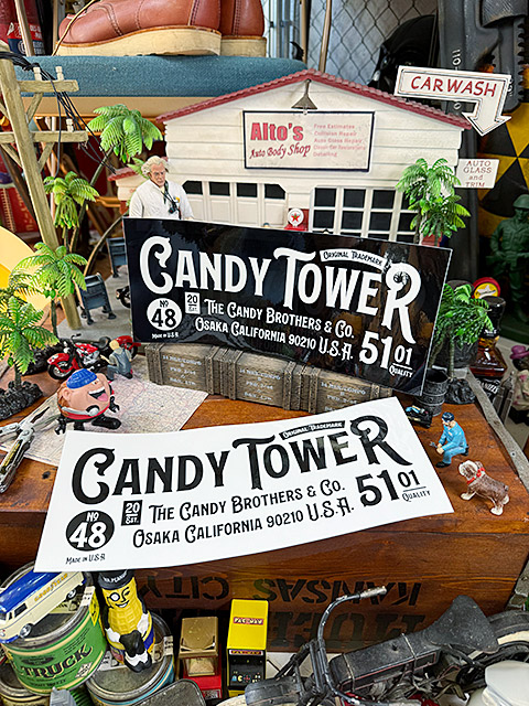 キャンディタワー　オフィシャル　ステッカー　XXLサイズ　28cm　（2枚セット） ■ アメリカン雑貨 アメリカ雑貨 |  | 01