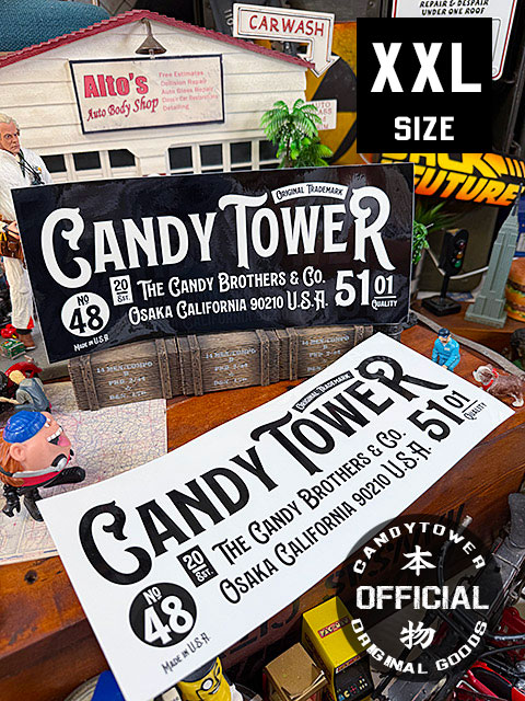 キャンディタワー　オフィシャル　ステッカー　XXLサイズ　28cm　（2枚セット） ■ アメリカン雑貨 アメリカ雑貨 | 