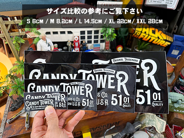 キャンディタワー　オフィシャル　ステッカー　XXLサイズ　28cm　（2枚セット） ■ アメリカン雑貨 アメリカ雑貨 |  | 04