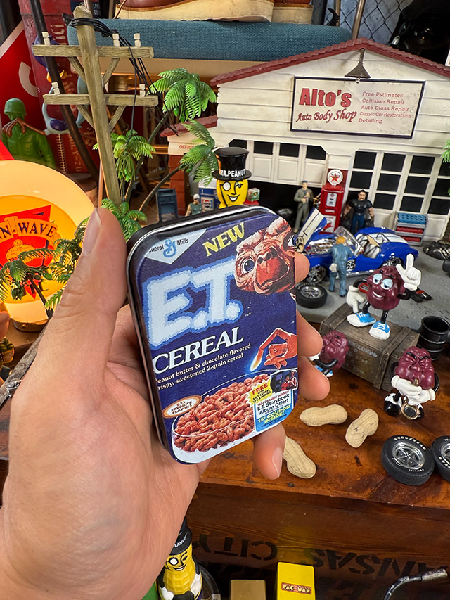 アメリカンアド ブリキケース （E.T./ブラック） ブリキ缶 小物入れ