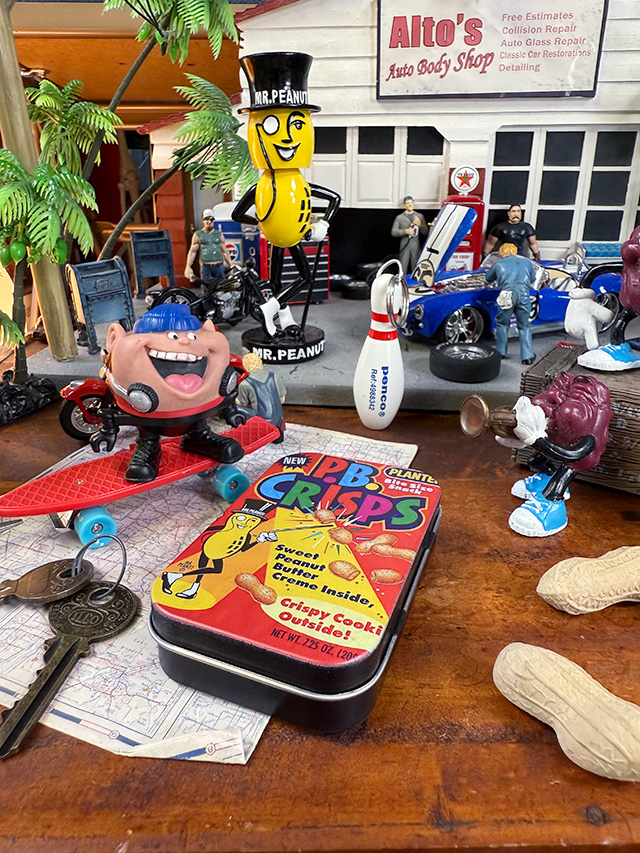 アメリカンアド　ブリキケース　（ピーナッツ/ブラック）　ブリキ缶　小物入れ ■ アメリカン雑貨 アメリカ雑貨 |  | 01