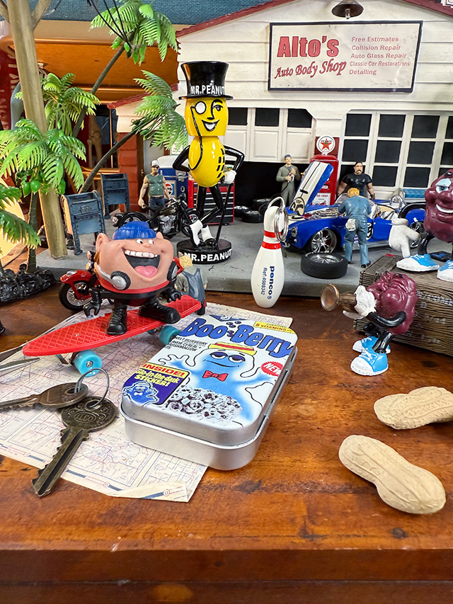 アメリカンアド ブリキケース （ブーベリー/シルバー） ブリキ缶 小物