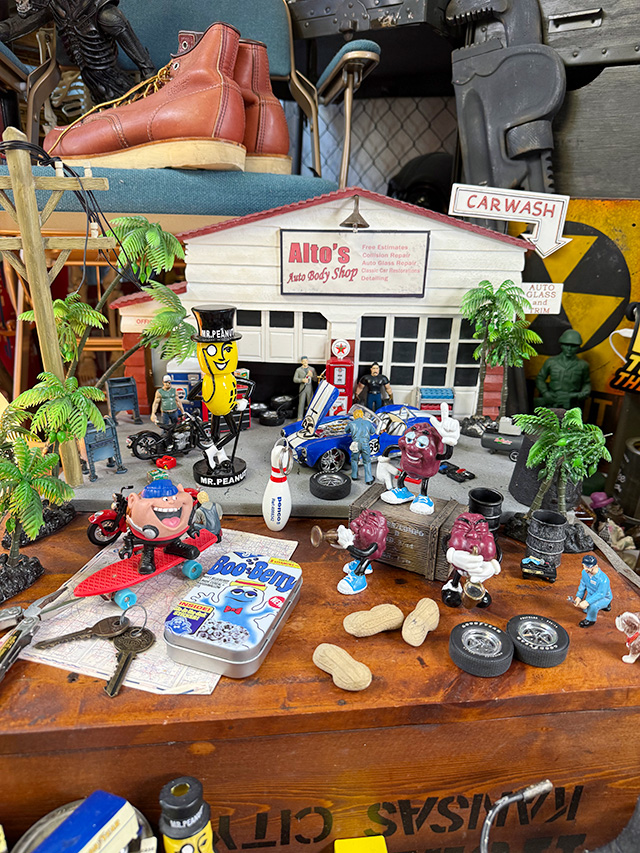 アメリカンアド ブリキケース （ブーベリー/シルバー） ブリキ缶 小物