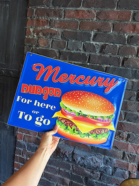 マーキュリー　エンボス　ティンサイン　（ハンバーガー）　ブリキ看板 ■ アメリカン雑貨 アメリカ雑貨 爆買 | MERCURY | 04