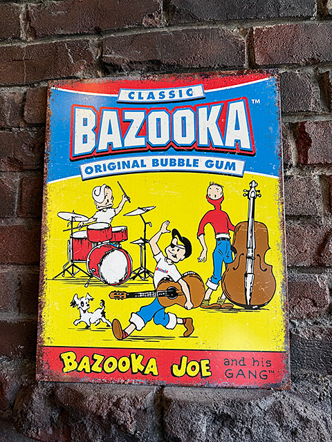 バズーカ　オリジナル　バブルガム　クラシック　ブリキ看板　（バズーカージョー） ■ アメリカン雑貨 アメリカ雑貨 | 