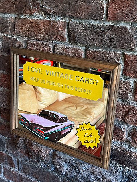 オールドアメリカン パブミラー （LOVE VINTAGE CARS） □ アメリカン