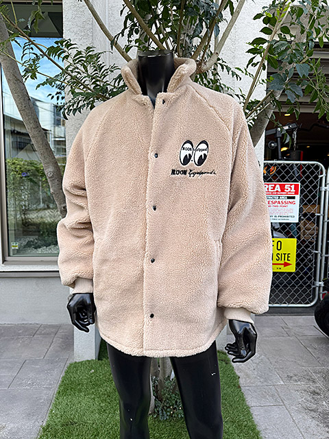 ムーンイクイップド ボア コーチジャケット （ベージュ） （Lサイズ