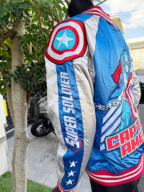 希少MARVEL スカジャン 、アイアンマン、Lサイズ アイアンマン