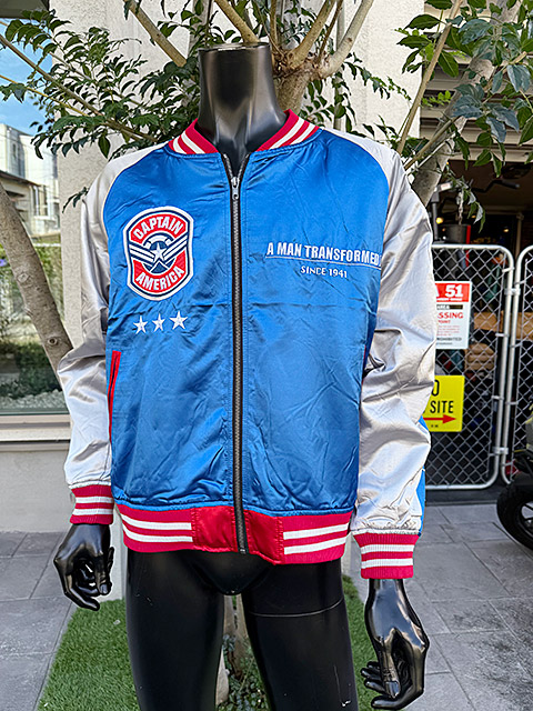 マーベル キャプテンアメリカ スカジャン Lサイズのみの展開 ユニ