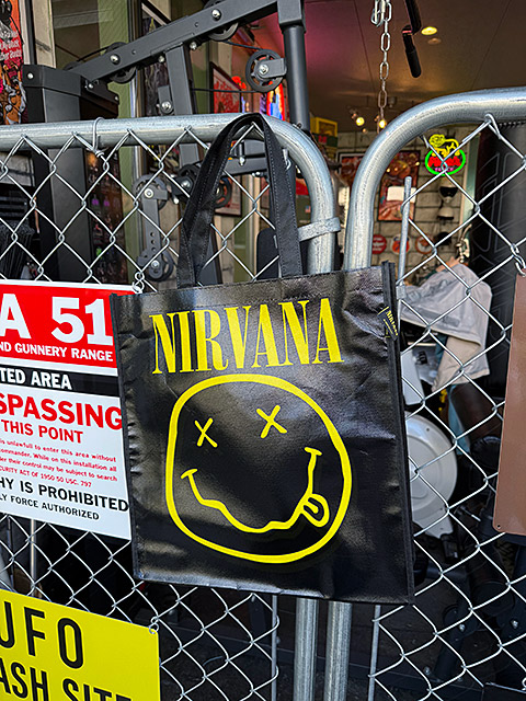 ニルヴァーナ　スマイル　オフィシャル　エコバッグ　トートバッグ ■ アメリカン雑貨 アメリカ雑貨 | 
