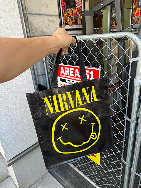ニルヴァーナ　スマイル　オフィシャル　エコバッグ　トートバッグ ■ アメリカン雑貨 アメリカ雑貨 |  | 01