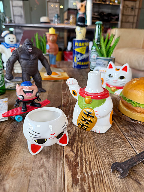 開運紹福　招き猫　とっくり　&　おちょこ　セット　商売繁盛　千客万来 ■ アメリカン雑貨 アメリカ雑貨 |  | 02