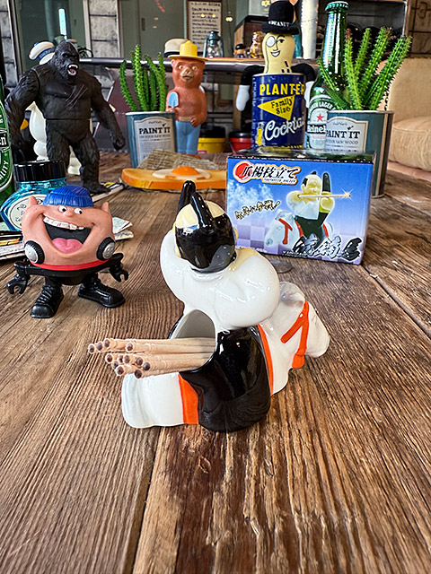 やぶさめ 爪楊枝入れ 流鏑馬 つまようじ 武士 □ アメリカン雑貨