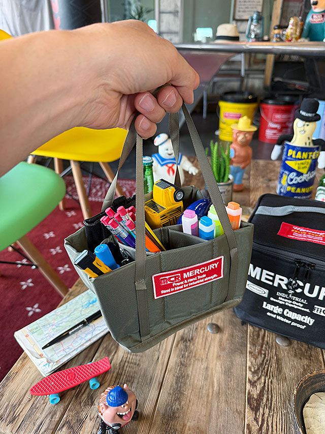 マーキュリー　パーテーションバッグ　（ブラック）　スパイスバッグ　メイクポーチ ■ アメリカン雑貨 アメリカ雑貨 | MERCURY | 03