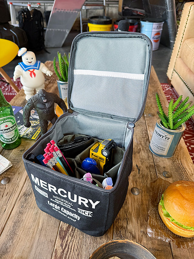 マーキュリー　パーテーションバッグ　（ブラック）　スパイスバッグ　メイクポーチ ■ アメリカン雑貨 アメリカ雑貨 | MERCURY | 04