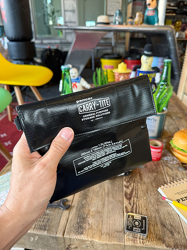 PENCO　ペンコ　キャリータイトケース　Dリング付き　（Mサイズ/ブラック）　2WAY　収納　ポーチ　HIGHTIDE　ハイタイド | 
