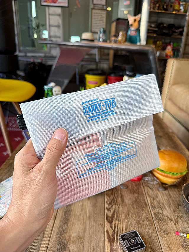 PENCO　ペンコ　キャリータイトケース　Dリング付き　（Mサイズ/クリア）　2WAY　収納　ポーチ　HIGHTIDE　ハイタイド | 