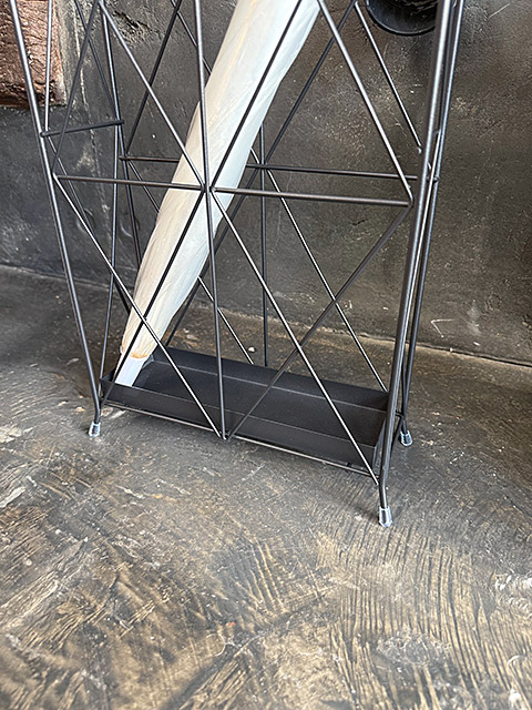 ブラックアイアン スリム アンブレラスタンド 傘立て □ アメリカン